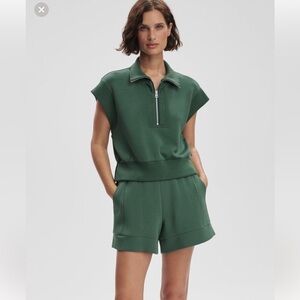 Varley Kelly Half Zip, Double-soft 2.0 (Cilantro) Small